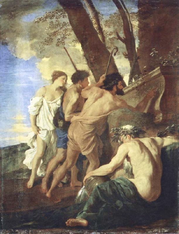 Nicolas Poussin the arcadian shepherds Sweden oil painting art